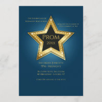 Super Star Prom Invitations