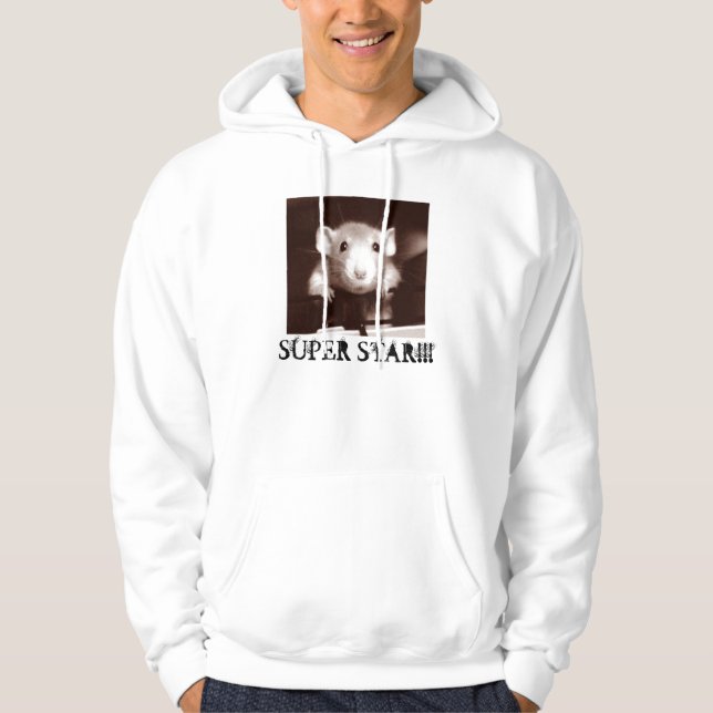 SUPER STAR!!! RATS RULE RAT HOODIE (Front)