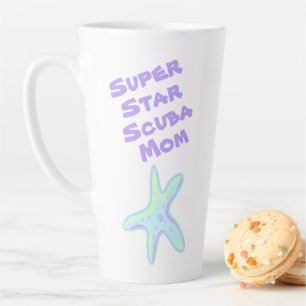 Super Star Scuba Mum Starfish Latte Mug