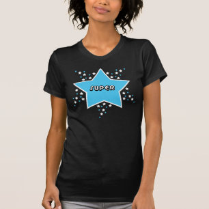 Super Star Shirt - Blue And Black Fitted Shirt