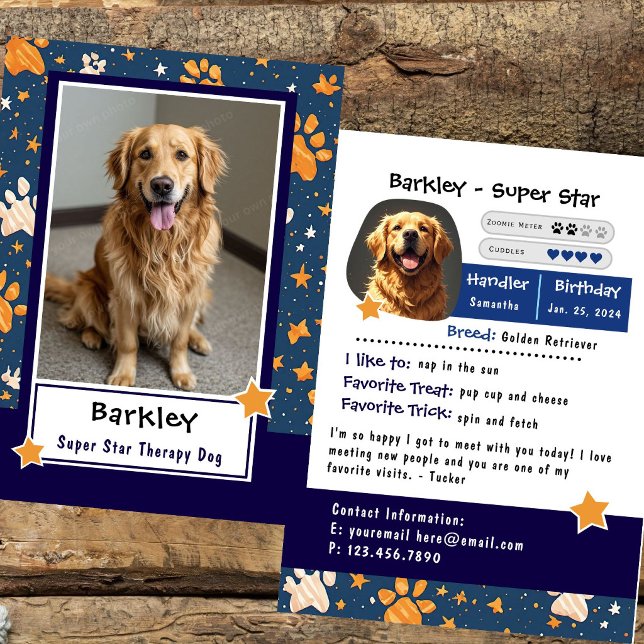 Super Star Therapy Animal Trading Card (Creator Uploaded)