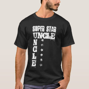 Super Star UNCLE with Grunge Stars 7 T-Shirt