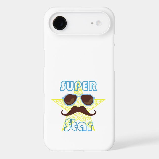 Super Star with sunglasses and mustache (Back)