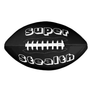 Super Stealth Black and White Football