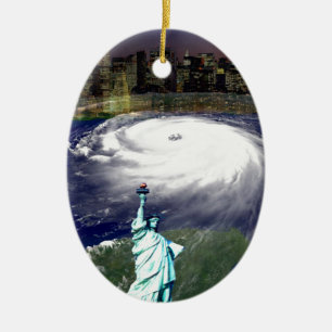 Super Storm Sandy 2012,Eye of the storm_ Ceramic Tree Decoration