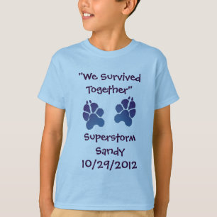 Super Storm Sandy "We Survived Together" t-shirt