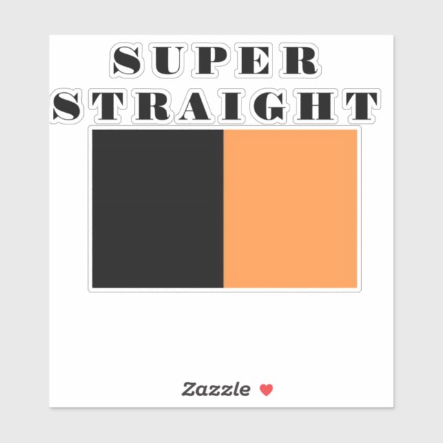 super straight sticker (Sheet)