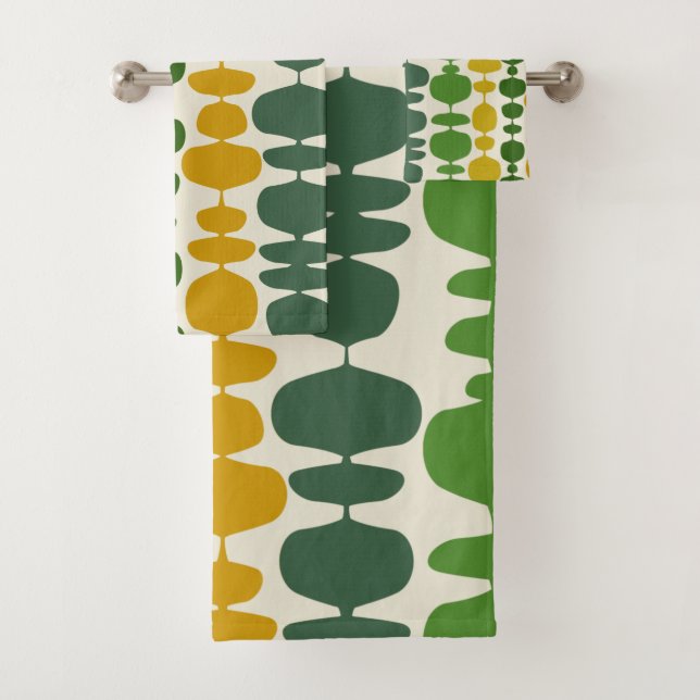 Super style mod 60s 70s towel set (Insitu)