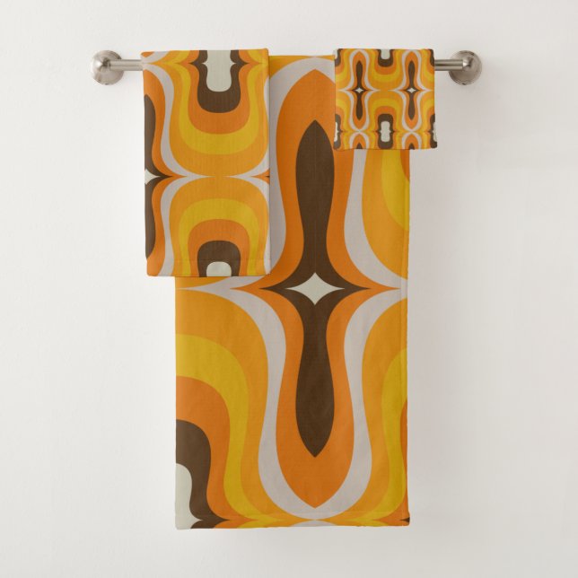 Super style mod 60s 70s towel set (Insitu)