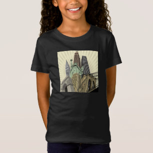 Super Stylised Cityscape NYC T-Shirt