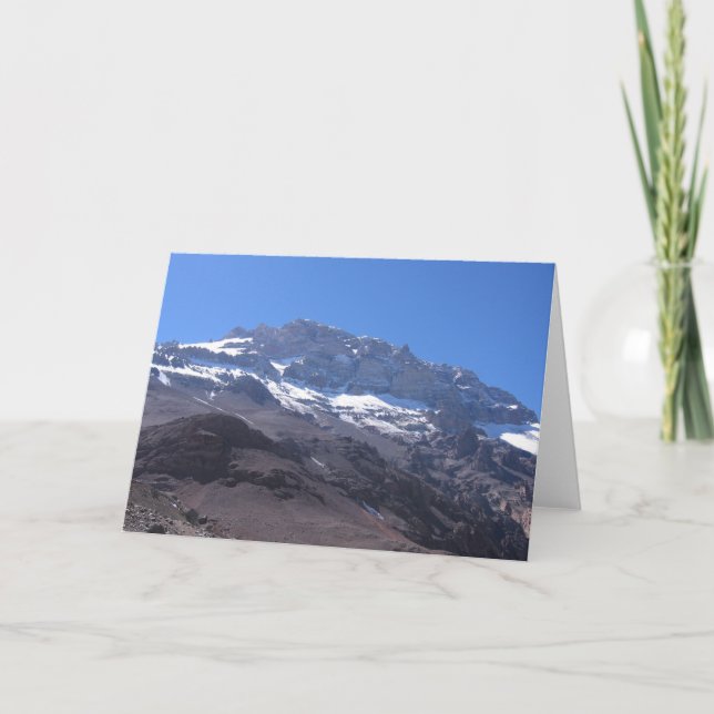 Super Summit View, Mount Aconcagua, Argentina Card (Front)