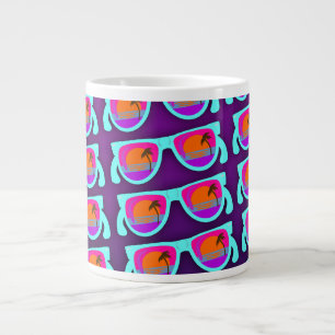 Super Sunset Shades Pattern Large Coffee Mug