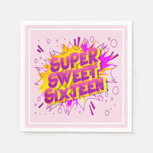 Super Sweet 16th Birthday party Napkin