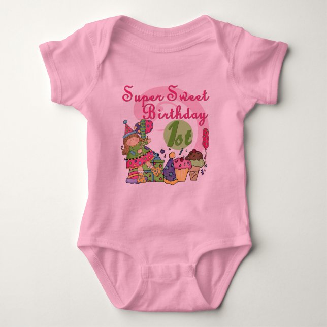 Super Sweet 1st Birthday T-shirts and Gifts (Front)