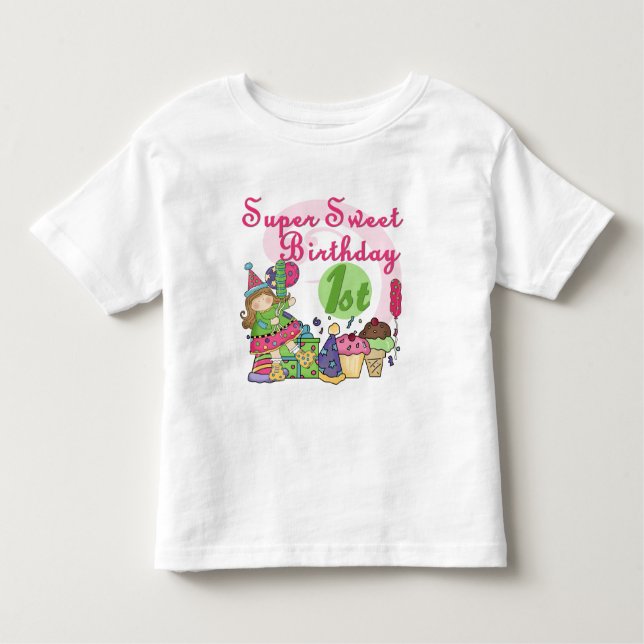 Super Sweet 1st Birthday T-shirts and Gifts (Front)