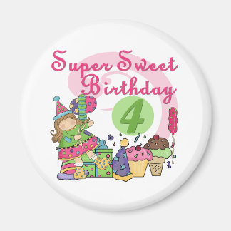 Super Sweet 4th Birthday T-shirts and Gifts Magnet