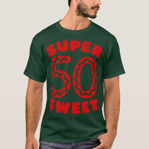 Super Sweet 50 Red Doughnut Icing T-Shirt