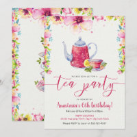 Super Sweet and Vibrant Tea Party Birthday