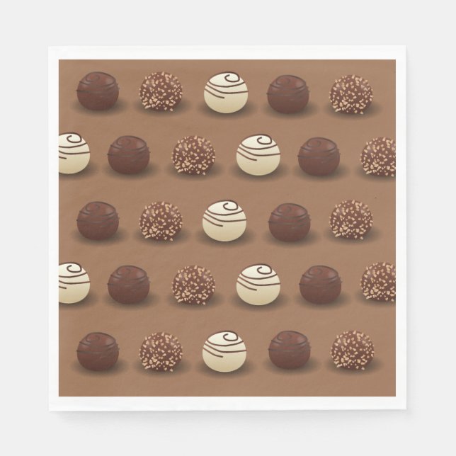 Super Sweet Chocolate Birthday Party Napkin (Front)