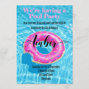 Super Sweet Customisable Birthday Invitation