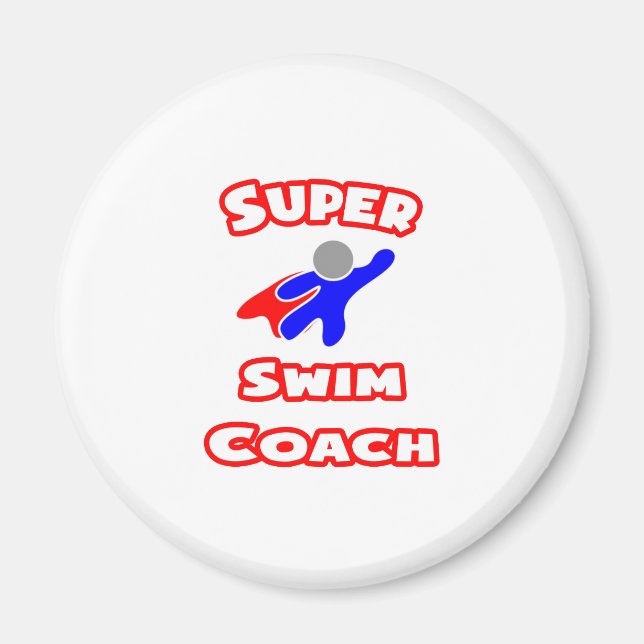 Super Swim Coach Magnet (Front)