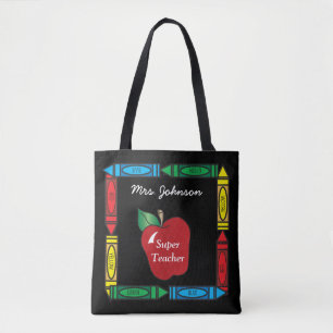 Super Teacher - Personalise Tote Bag