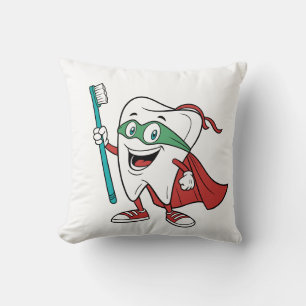 Super Tooth Hero Fun Dental Clinic Cushion