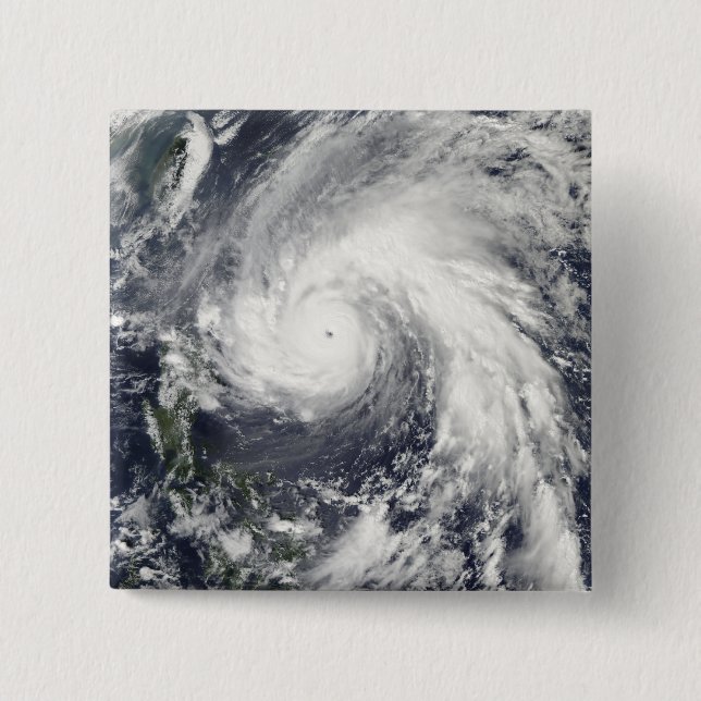 Super Typhoon Megi 15 Cm Square Badge (Front)