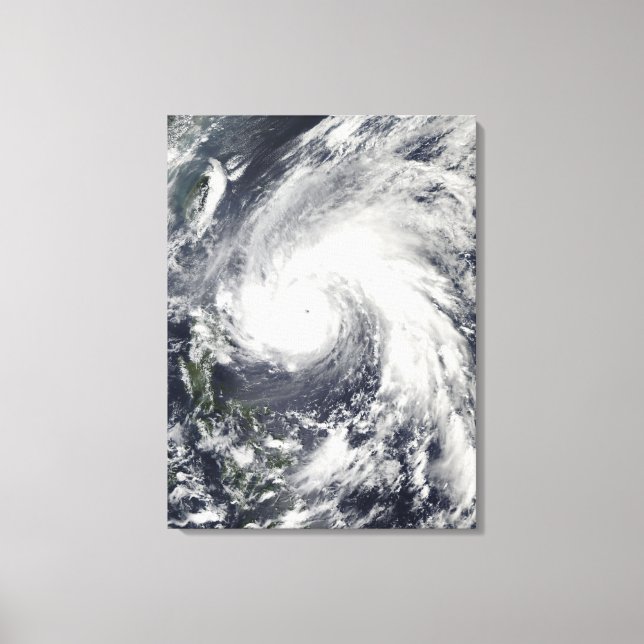 Super Typhoon Megi Canvas Print (Front)