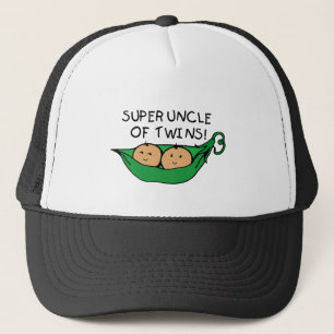 Super Uncle of Twins Pod Trucker Hat