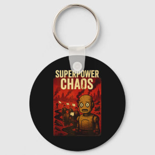 Super Wer Chaos Dystoan Satire War Consequences Gi Key Ring