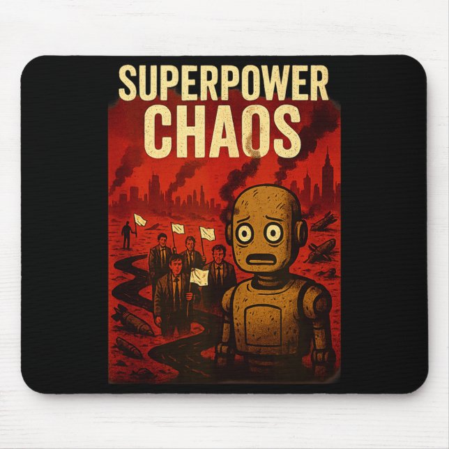 Super Wer Chaos Dystoan Satire War Consequences Gi Mouse Pad (Front)