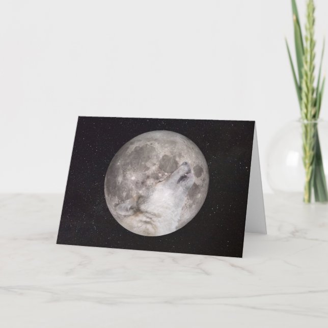 Super Wolf Moon 2019 Customisable Card (Front)