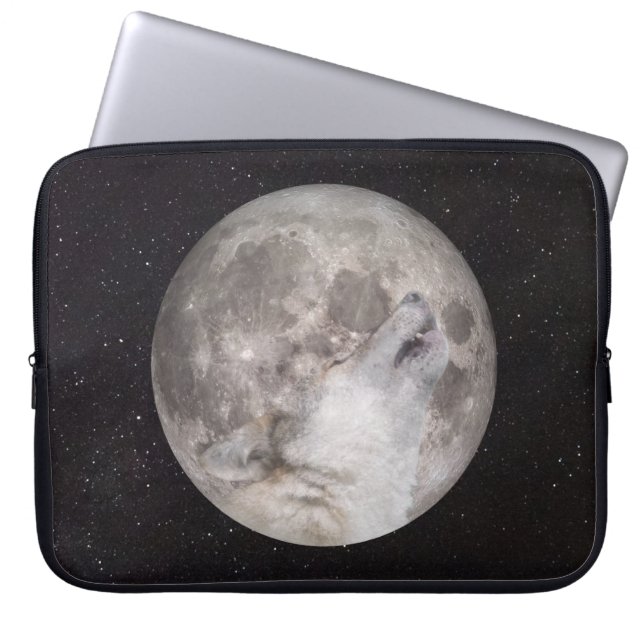 Super Wolf Moon Laptop Sleeve (Front)