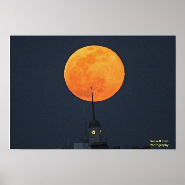 Super Worm Moon Rise Poster (Front)