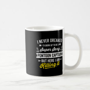 Super Y Pontoon Boat Captain Sailor Owner Boating Coffee Mug