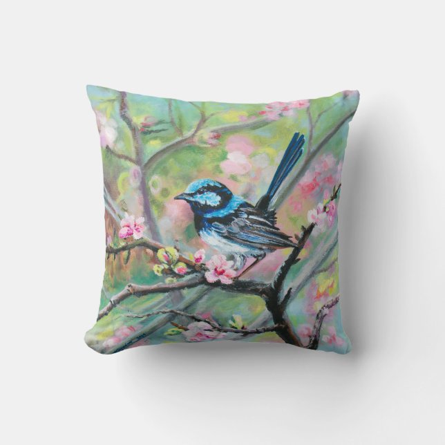 Superb Fairy Wren - Cushion (Front)