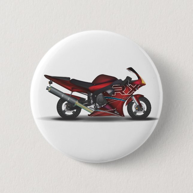 Superbike 6 Cm Round Badge (Front)