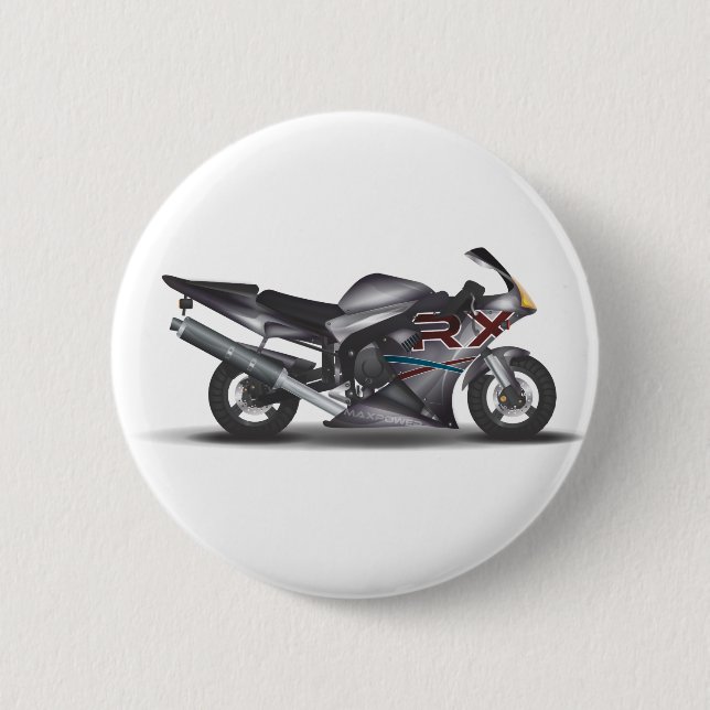 Superbike 6 Cm Round Badge (Front)