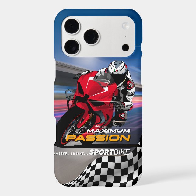 Superbike Racing Maximum Passion Biker Graphic (Back)
