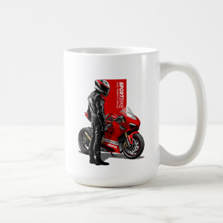 Superbike Racing Maximum Passion Biker Graphic #15 Coffee Mug