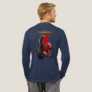 Superbike Racing Maximum Passion Biker Graphic 2  Tri-Blend Shirt