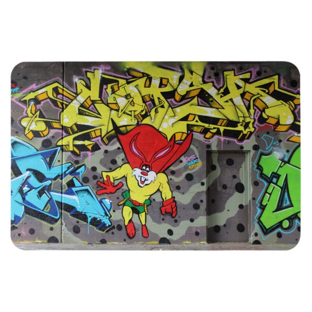 Superbunny Graffiti Magnet (Horizontal)