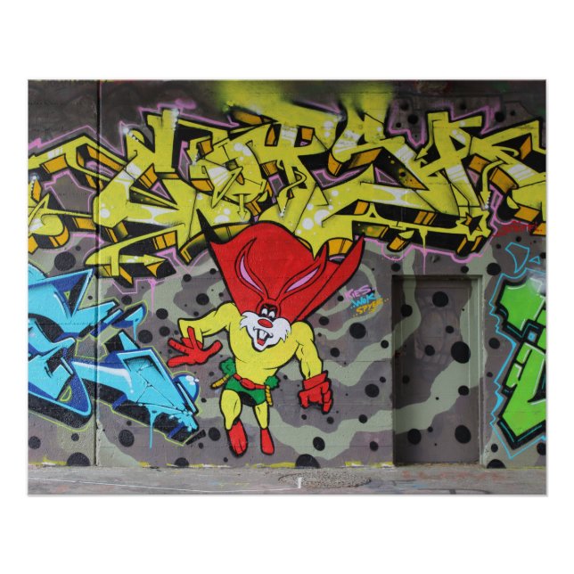 Superbunny Graffiti Poster (Front)