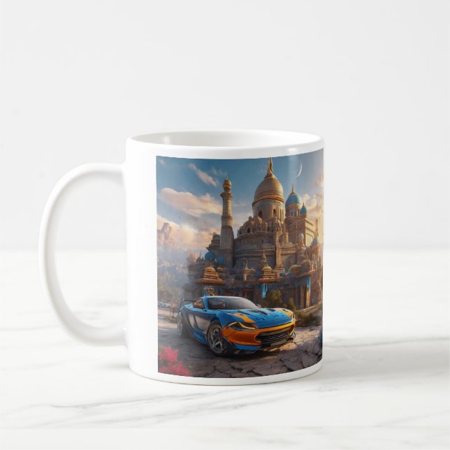 Supercar cool beautiful monastery coffee mug (Left)