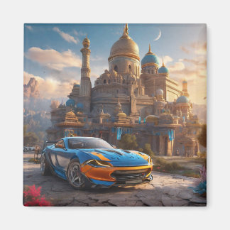 Supercar cool beautiful monastery magnet