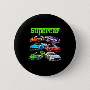 Supercar Cool Car Guy Srts Racing Fan Graphic Men  6 Cm Round Badge