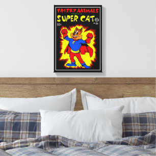 SuperCat Comics Canvas Print