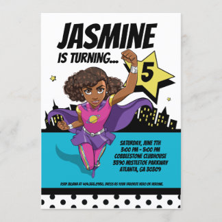 SuperCoco Personalised 5x7 Invitations