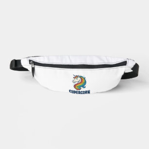 Supercorn Unicorn Vintage Engraving T-Shirt Design Bum Bags